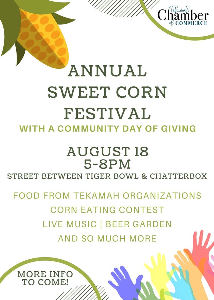 Sweet Corn Festival + Community Day of Giving Tekamah Chamber of